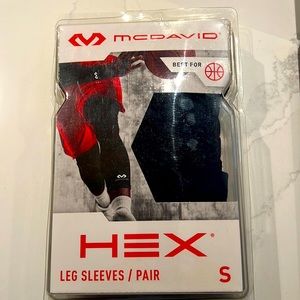 New McDavid Hex leg sleeves/knee pads for basketball